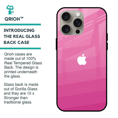 Pink Ribbon Caddy Glass Case for iPhone 15 Pro Max
