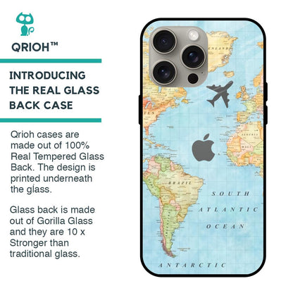Fly Around The World Glass Case for iPhone 15 Pro Max