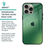 Green Grunge Texture Glass Case for iPhone 15 Pro Max