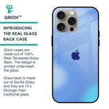 Vibrant Blue Texture Glass Case for iPhone 15 Pro Max