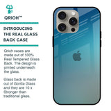 Sea Theme Gradient Glass Case for iPhone 15 Pro Max