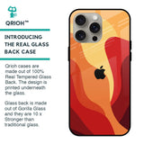 Magma Color Pattern Glass Case for iPhone 15 Pro Max