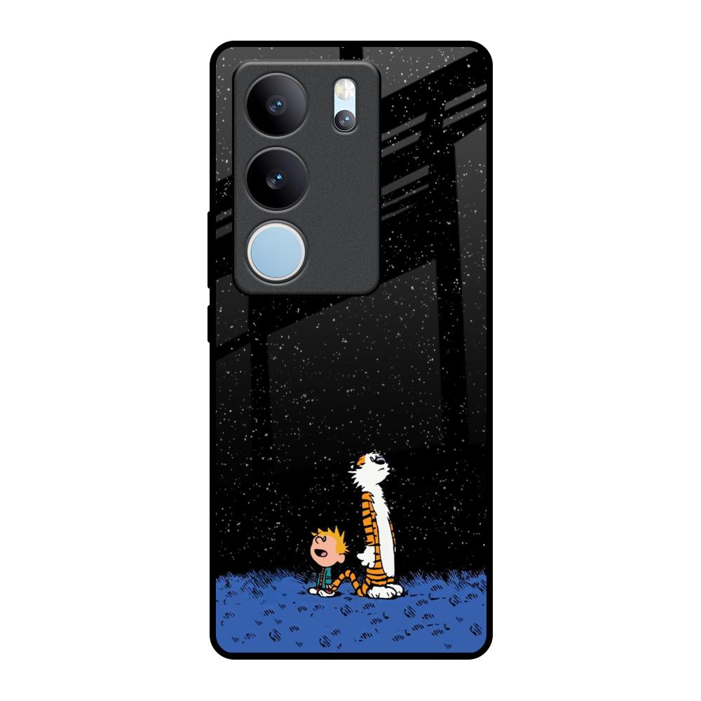 Night Sky Star Vivo V29 5G Glass Back Cover Online