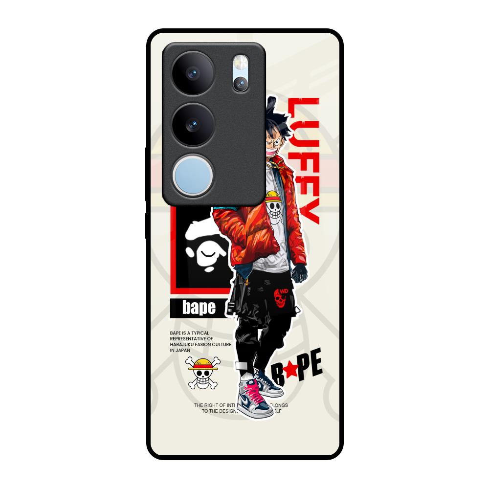 Bape Luffy Vivo V29 5G Glass Back Cover Online