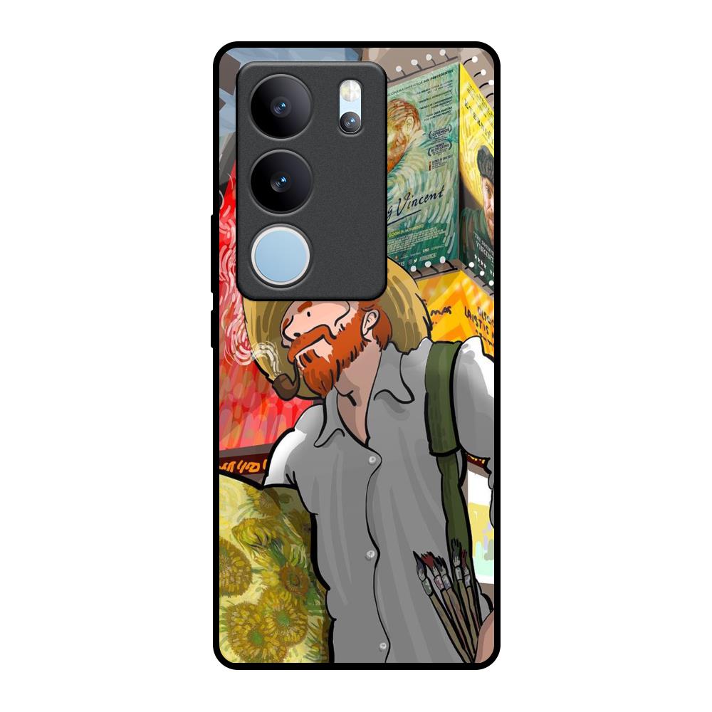 Loving Vincent Vivo V29 5G Glass Back Cover Online