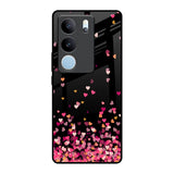 Heart Rain Fall Vivo V29 5G Glass Back Cover Online