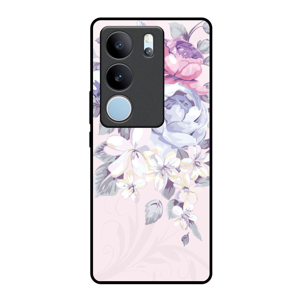 Elegant Floral Vivo V29 5G Glass Back Cover Online