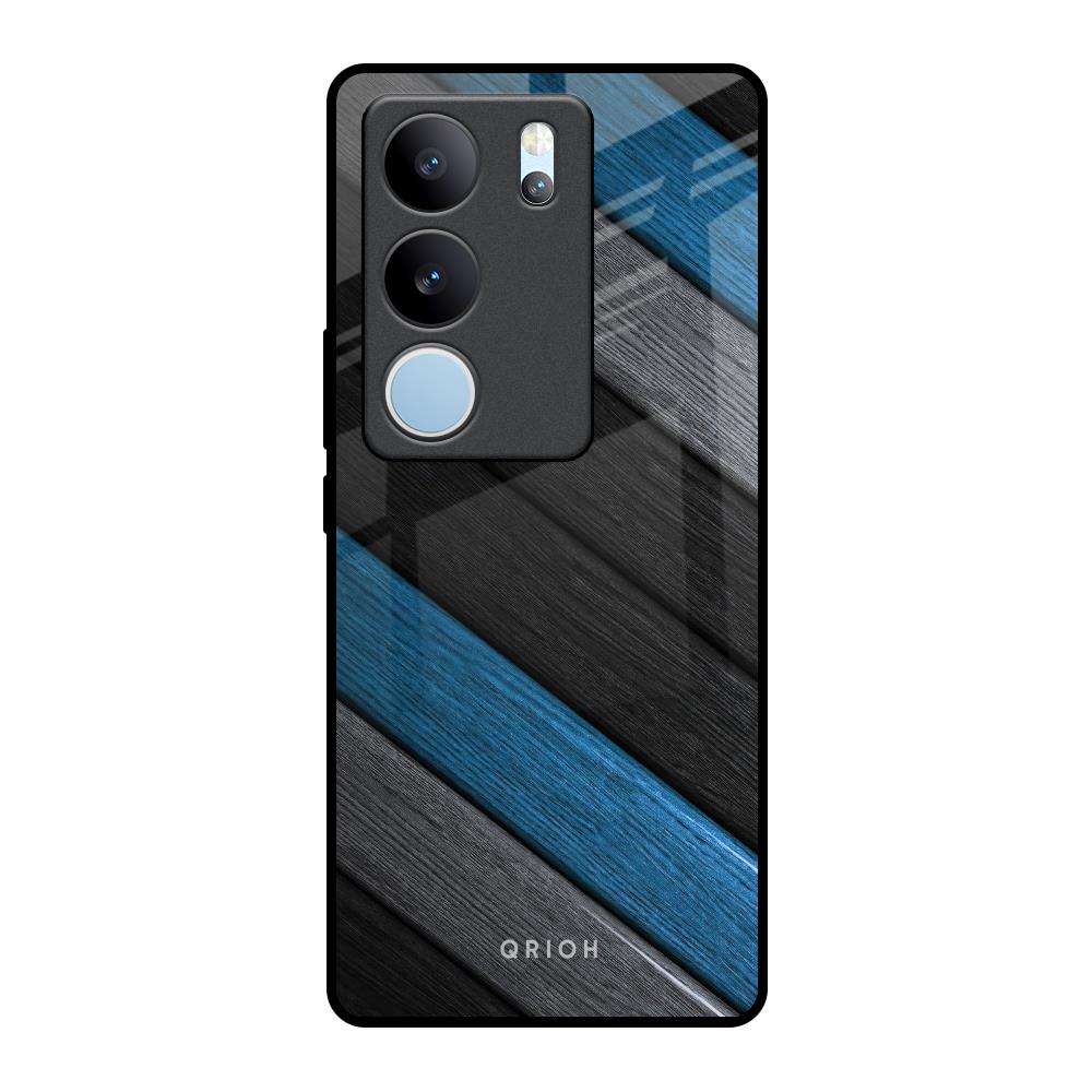 Multicolor Wooden Effect Vivo V29 5G Glass Back Cover Online