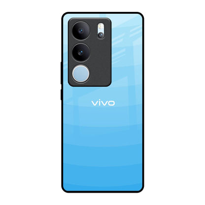 Wavy Blue Pattern Vivo V29 5G Glass Back Cover Online