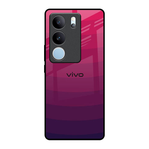 Wavy Pink Pattern Vivo V29 5G Glass Back Cover Online