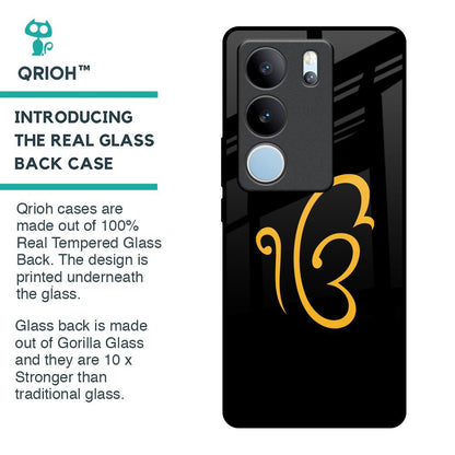 Luxury Fashion Initial Glass Case for Vivo V29 5G