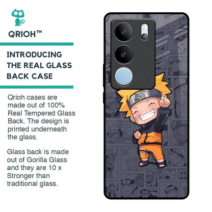 Orange Chubby Glass Case for Vivo V29 5G