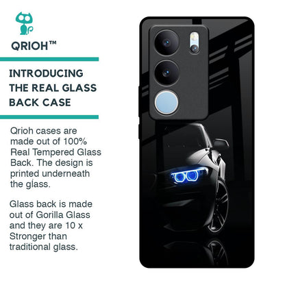 Car In Dark Glass Case for Vivo V29 5G