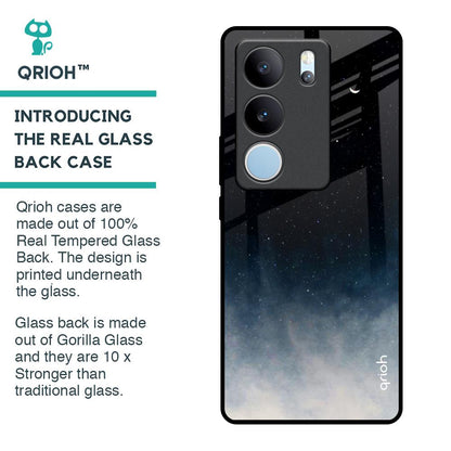 Black Aura Glass Case for Vivo V29 5G