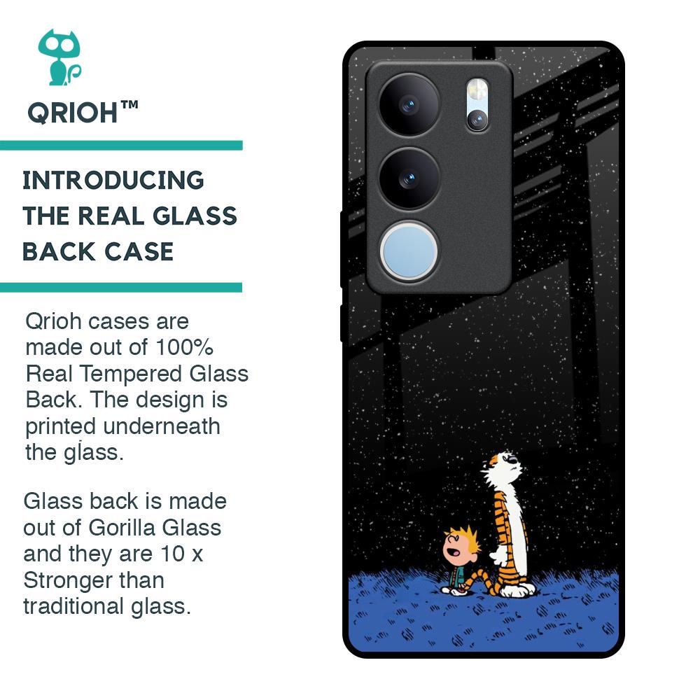 Night Sky Star Glass Case for Vivo V29 5G