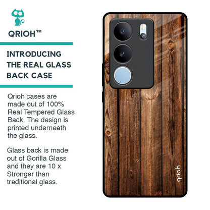 Timber Printed Glass Case for Vivo V29 5G