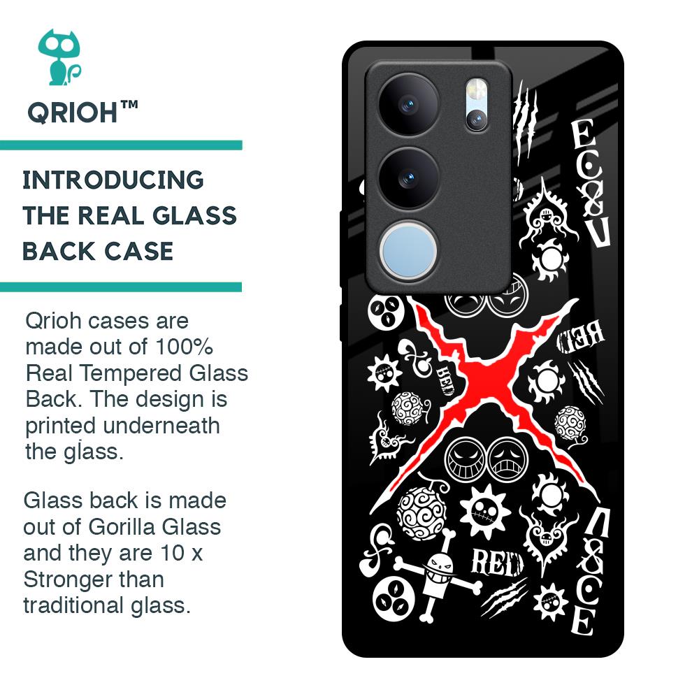 Red Zone Glass Case for Vivo V29 5G