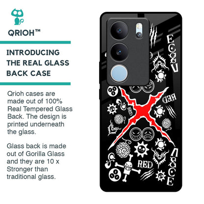 Red Zone Glass Case for Vivo V29 5G