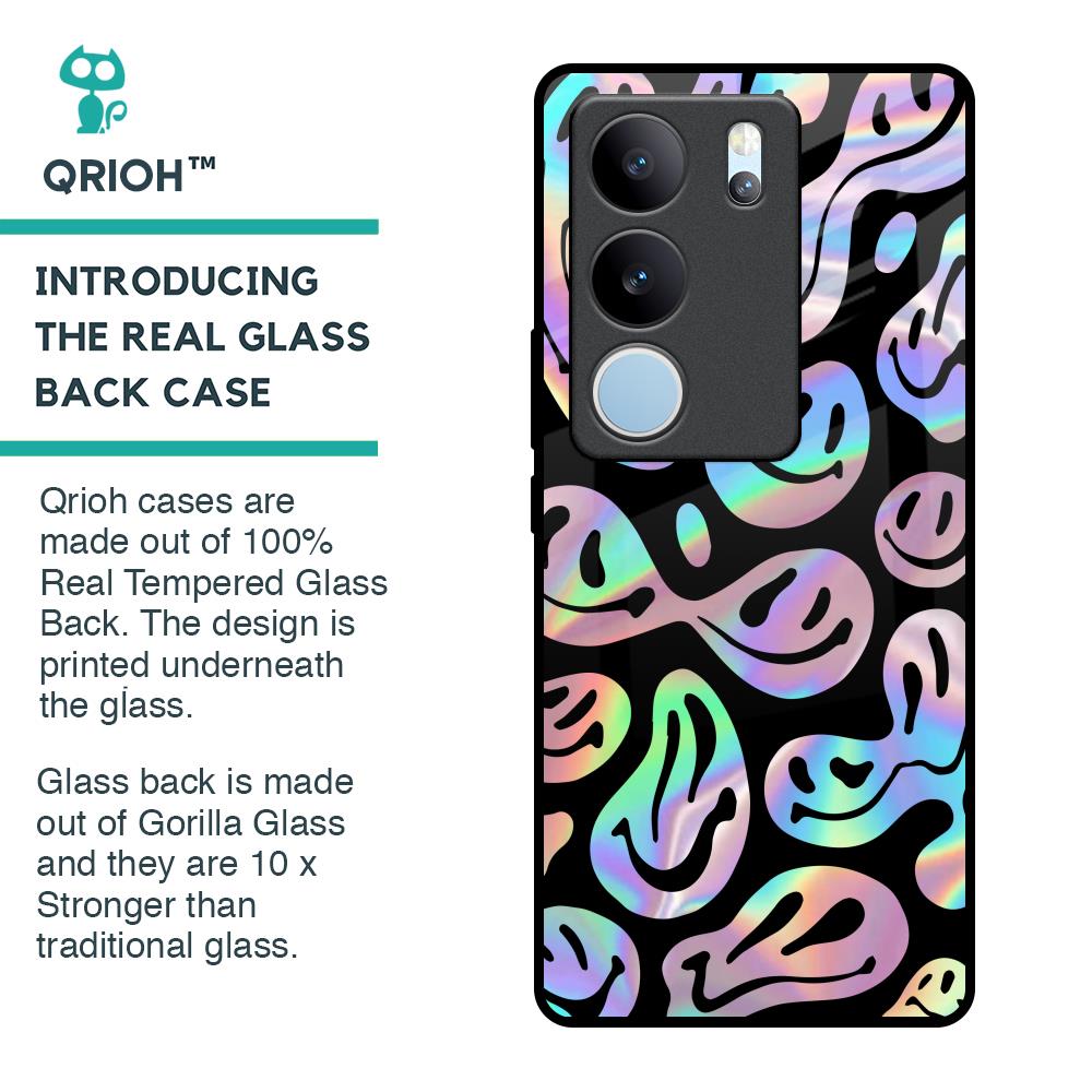 Acid Smile Glass Case for Vivo V29 5G