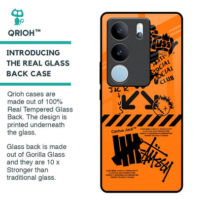 Anti Social Club Glass Case for Vivo V29 5G