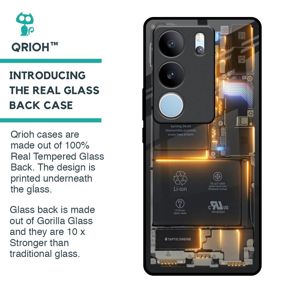 Glow Up Skeleton Glass Case for Vivo V29 5G
