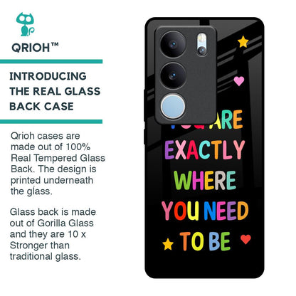Magical Words Glass Case for Vivo V29 5G
