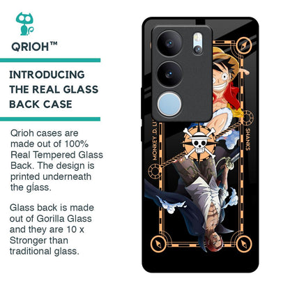 Shanks & Luffy Glass Case for Vivo V29 5G