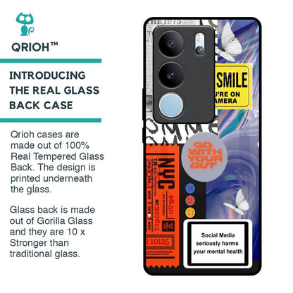 Smile for Camera Glass Case for Vivo V29 5G