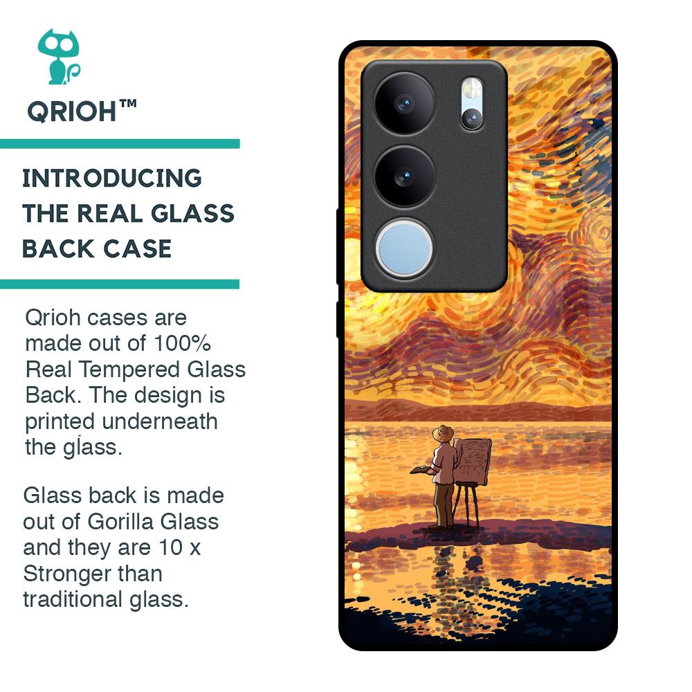 Sunset Vincent Glass Case for Vivo V29 5G