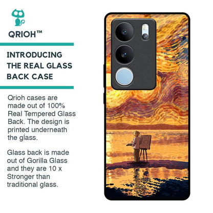 Sunset Vincent Glass Case for Vivo V29 5G