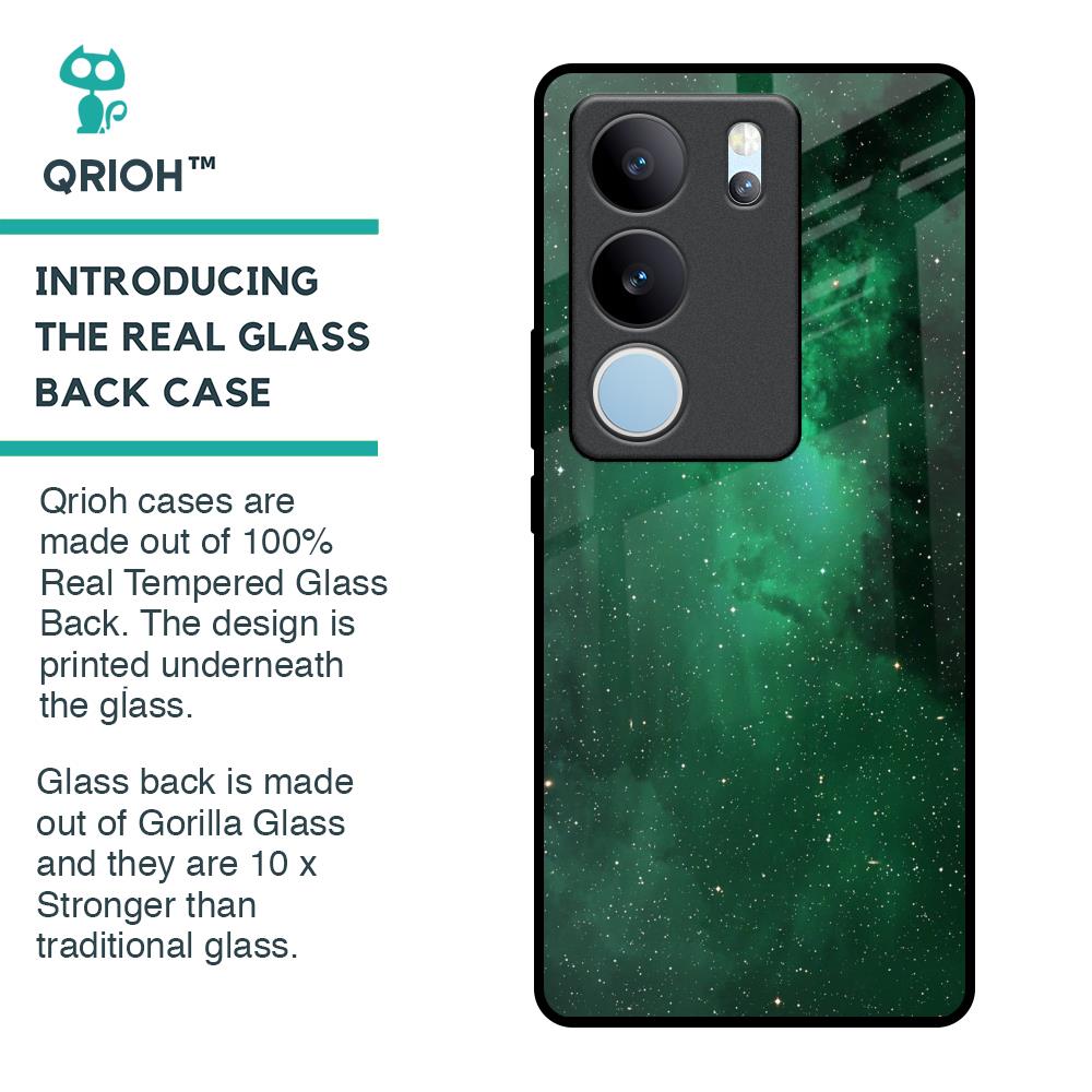 Emerald Firefly Glass Case For Vivo V29 5G