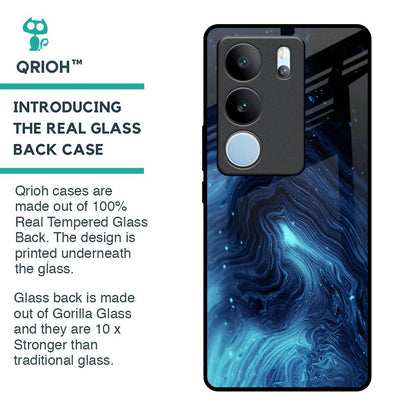 Dazzling Ocean Gradient Glass Case For Vivo V29 5G