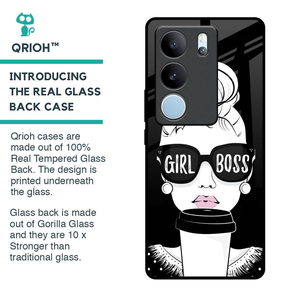 Girl Boss Glass Case For Vivo V29 5G