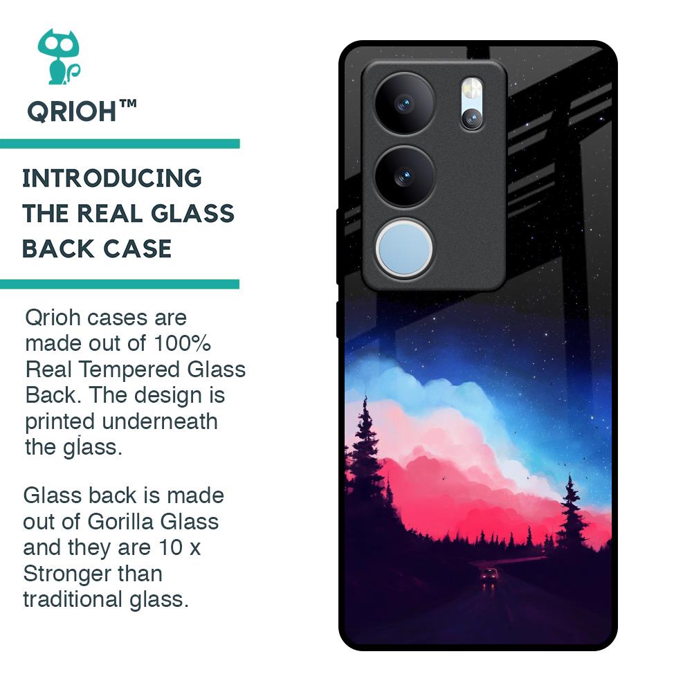 Drive In Dark Glass Case For Vivo V29 5G
