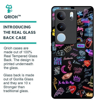Accept The Mystery Glass Case for Vivo V29 5G