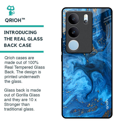 Gold Sprinkle Glass Case for Vivo V29 5G