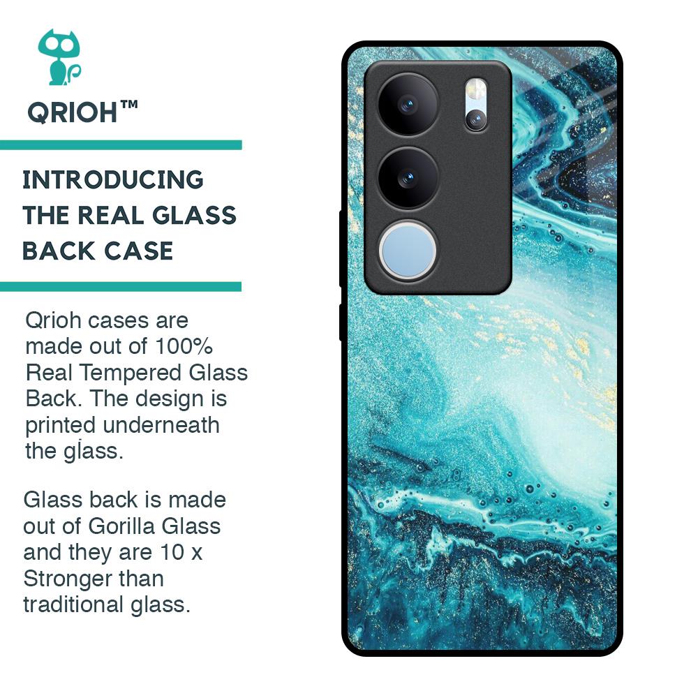 Sea Water Glass Case for Vivo V29 5G