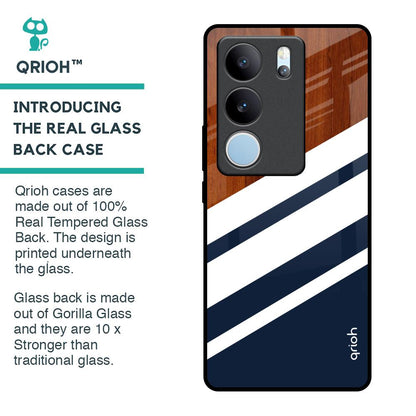 Bold Stripes Glass Case for Vivo V29 5G