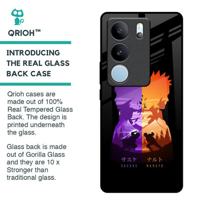 Minimalist Anime Glass Case for Vivo V29 5G