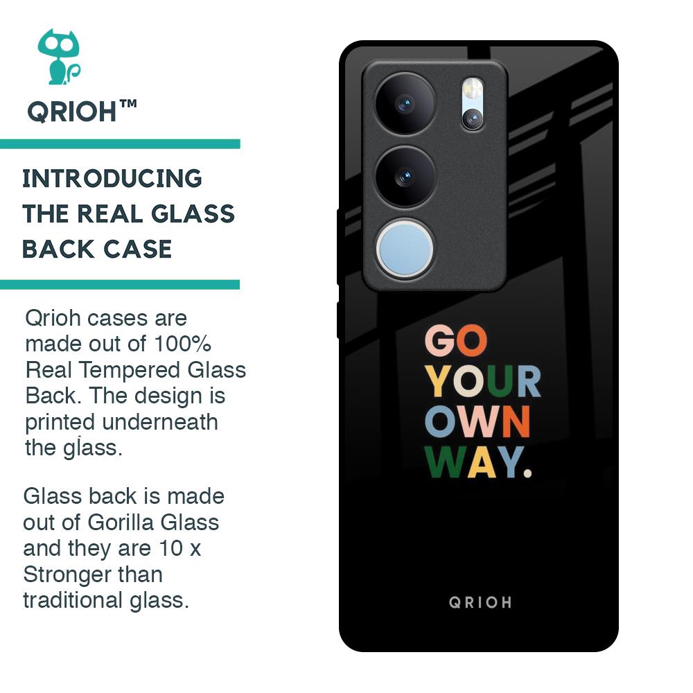 Go Your Own Way Glass Case for Vivo V29 5G
