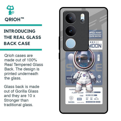 Space Flight Pass Glass Case for Vivo V29 5G