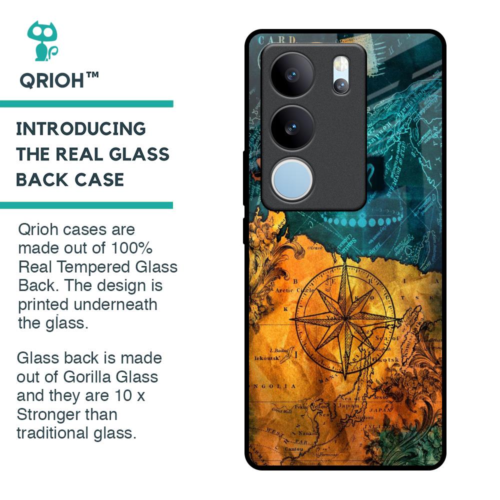 Architecture Map Glass Case for Vivo V29 5G