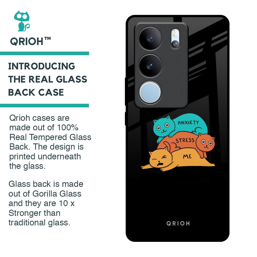 Anxiety Stress Glass Case for Vivo V29 5G
