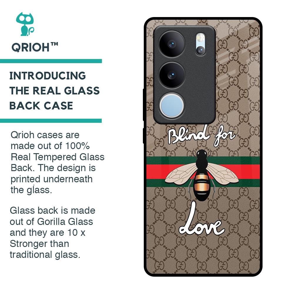Blind For Love Glass Case for Vivo V29 5G