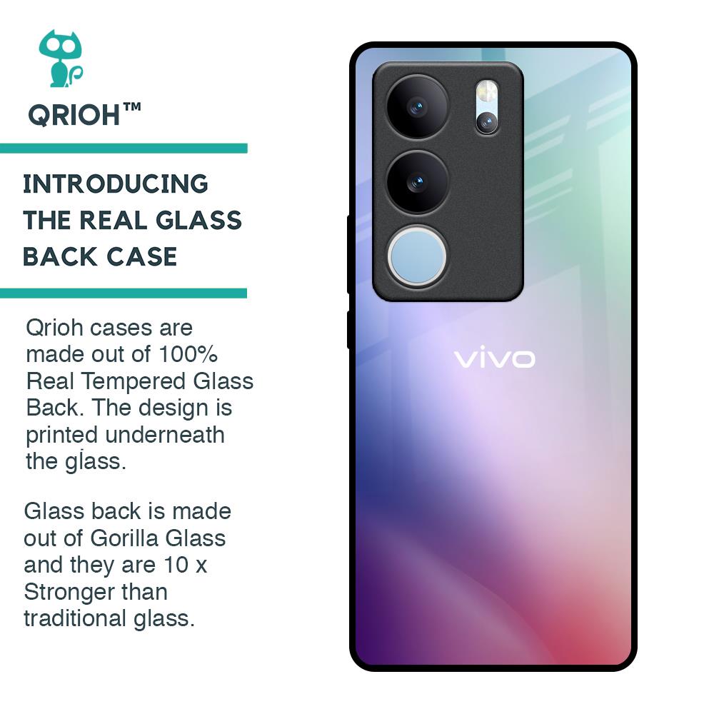 Abstract Holographic Glass Case for Vivo V29 5G