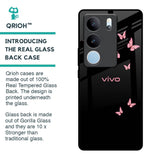 Fly Butterfly Glass Case for Vivo V29 5G