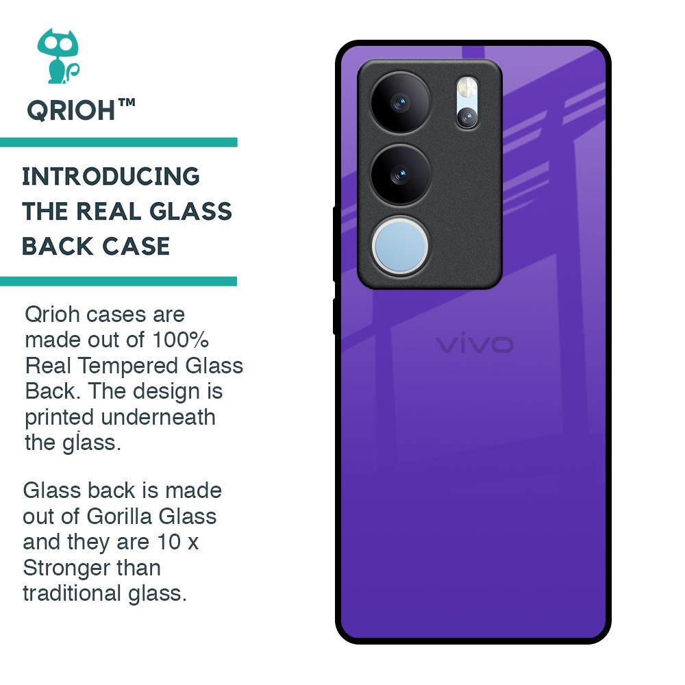 Amethyst Purple Glass Case for Vivo V29 5G