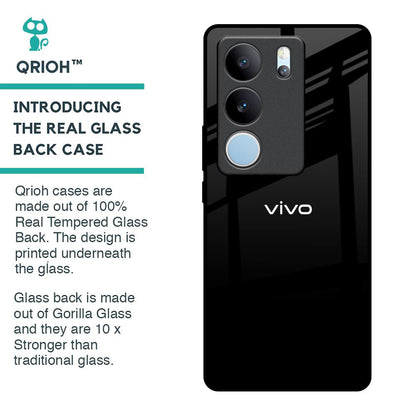 Jet Black Glass Case for Vivo V29 5G