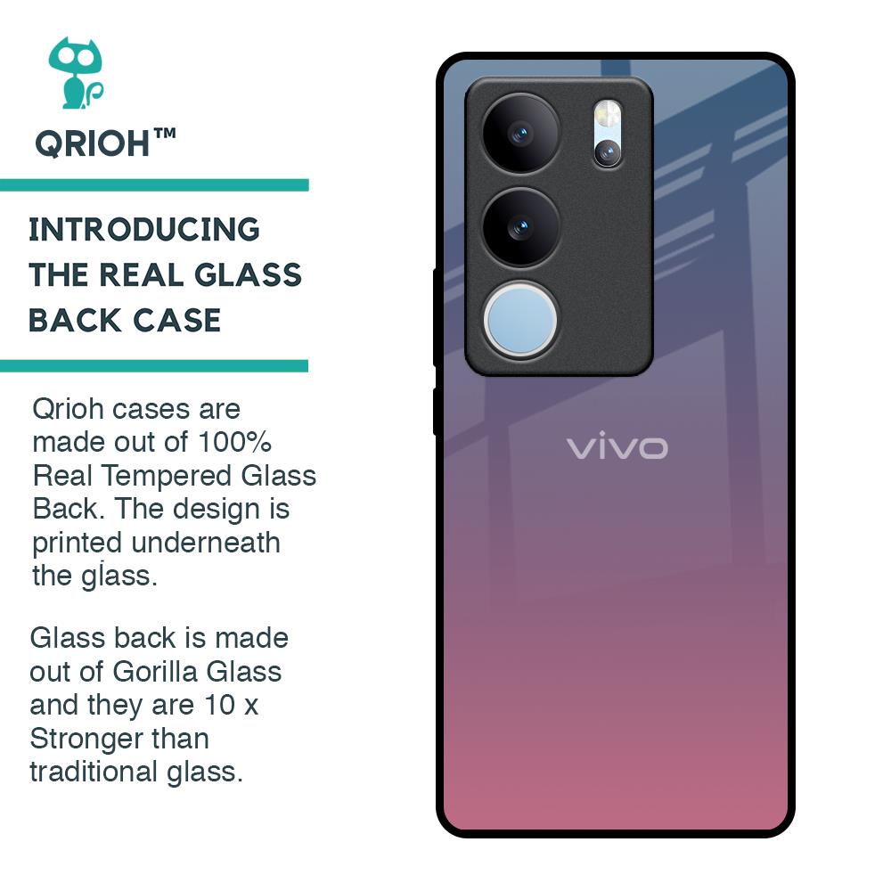 Pastel Gradient Glass Case for Vivo V29 5G