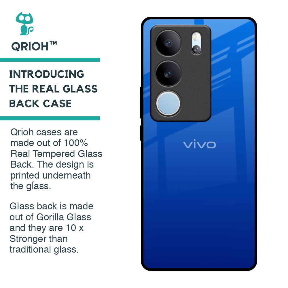 Egyptian Blue Glass Case for Vivo V29 5G